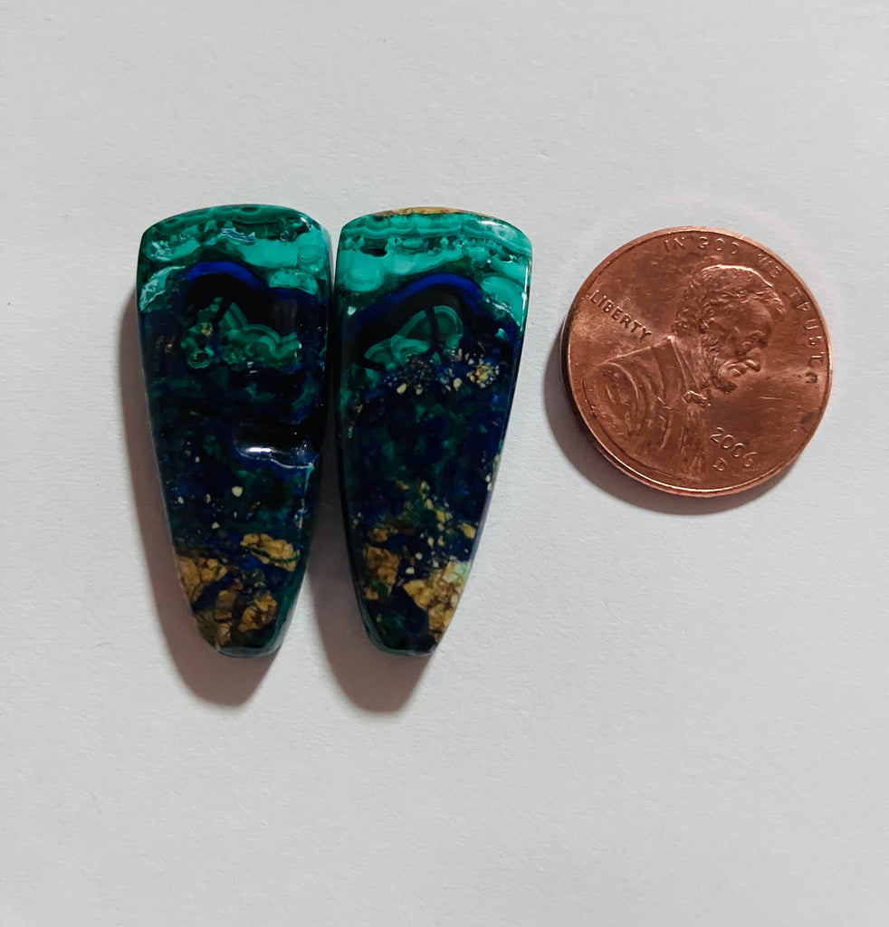 Azurite Malachite Pair V 831