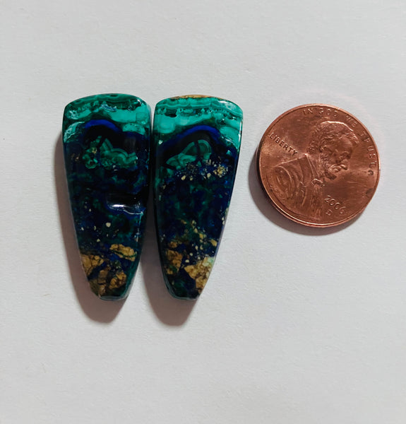 Azurite Malachite Pair V 831