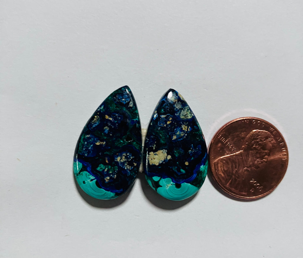 Azurite Malachite Pair V 837