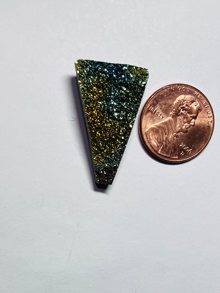 Russian Rainbow Pyrite Pendant V 540