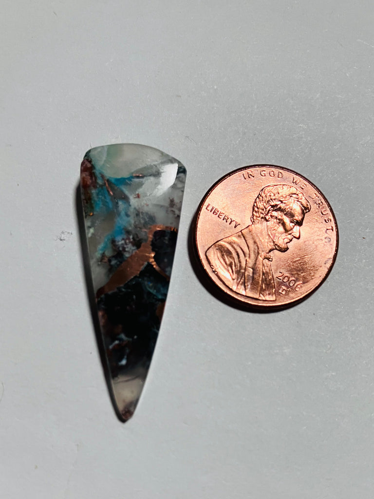 Blue Opal with Native Copper V 1006