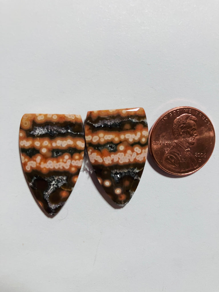 Ocean Jasper Pair V 573