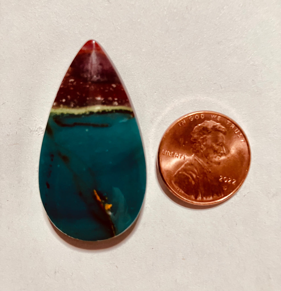 V 146 Chrysocolla Petrified Wood