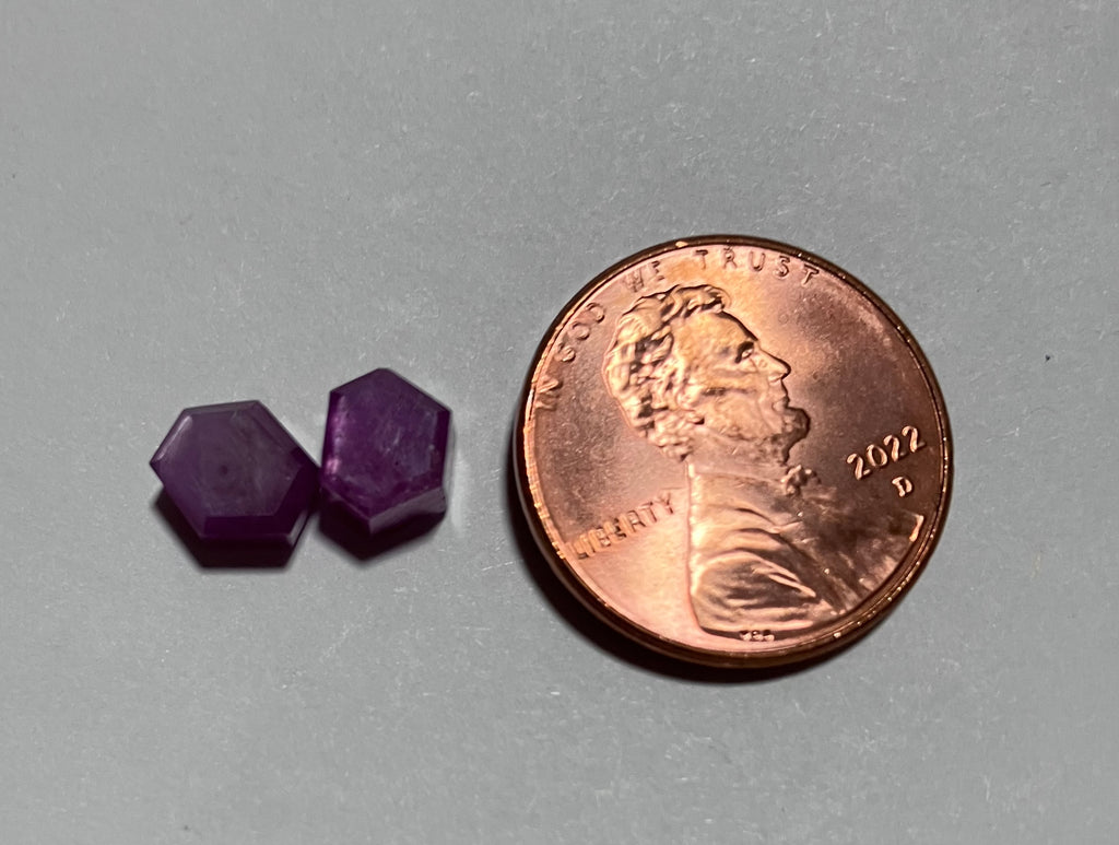 V 220 Ruby Crystal Pair