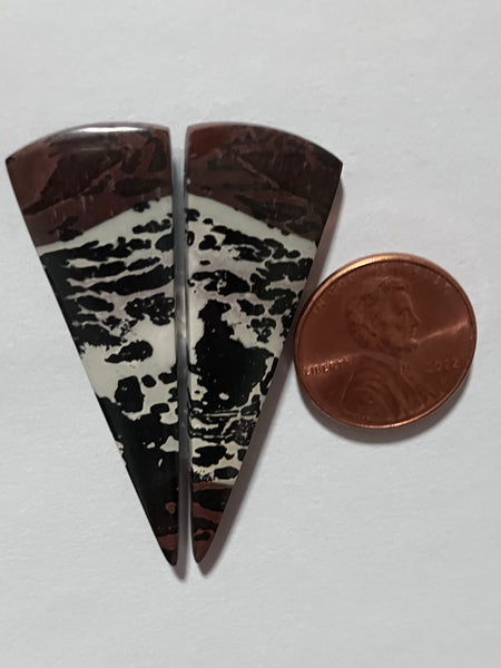 J 34 Leopard Skin Jasper Pair