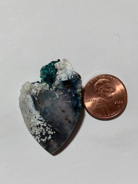 V 658 Blue Opal Native Copper Pendant