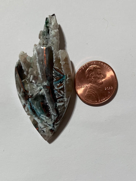 V 659 Blue Opal Native Copper Pendant