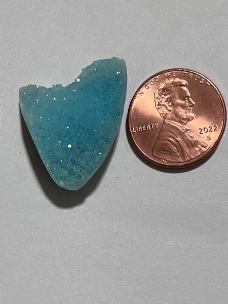 X 52 Chrysocolla (Congo) Drusy Pendant