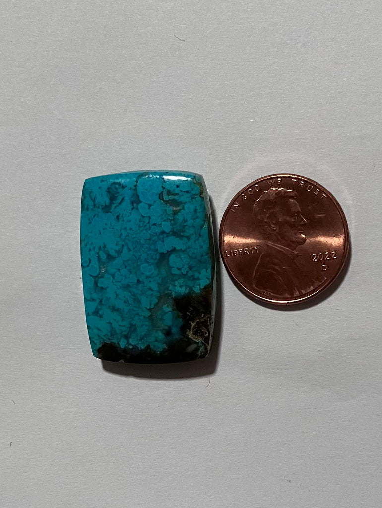 V 691 Chrysocolla / Psilomelane Pendant