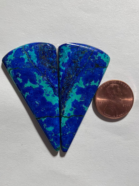 V 1046 Chrysocolla/Azurite Pair