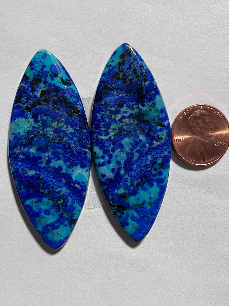V 1047 Chrysocolla/Azurite Pair