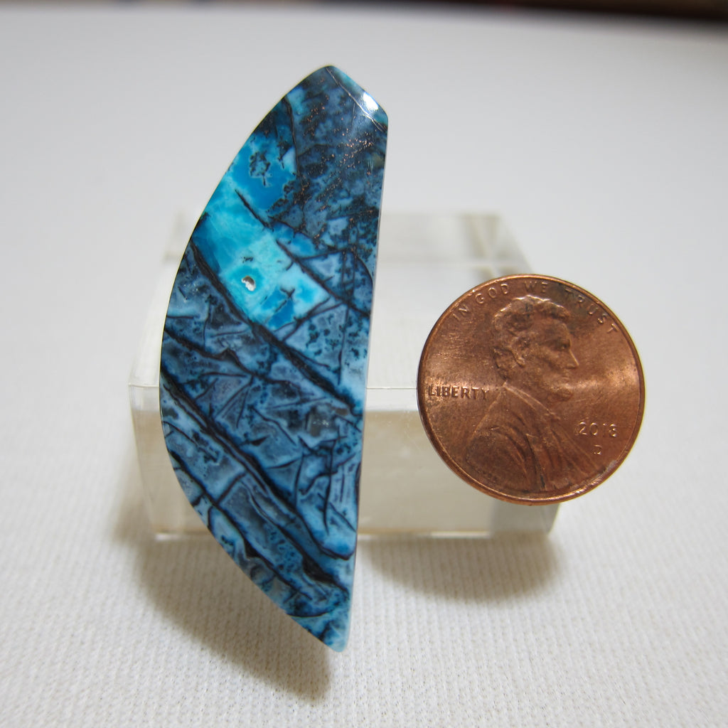 Blue Opal with Native Copper V 697