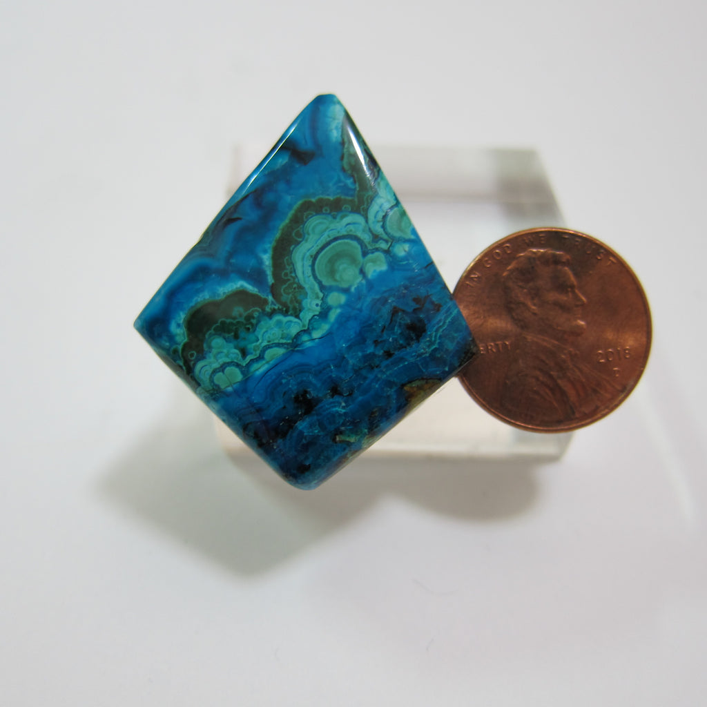 Azurite Malachite Pendant V 613