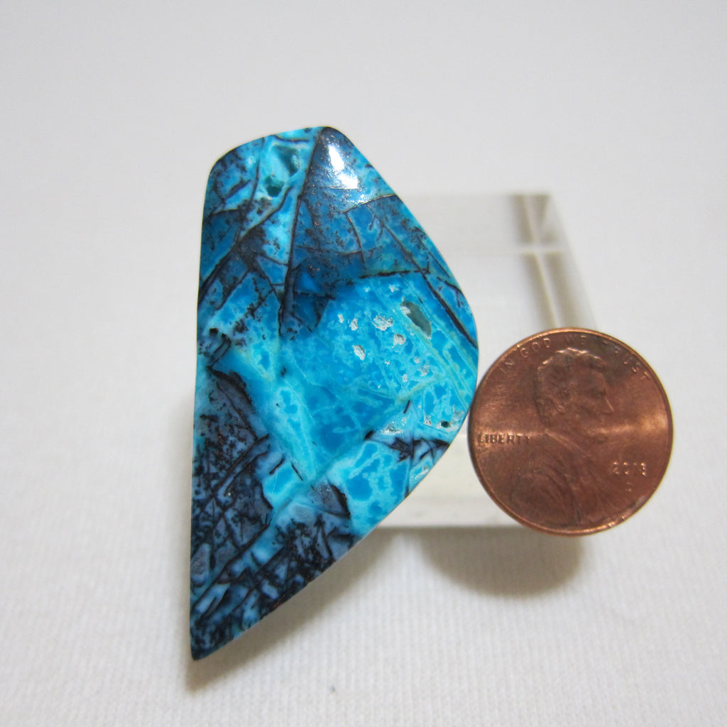 Blue Opal with Native Copper V 671