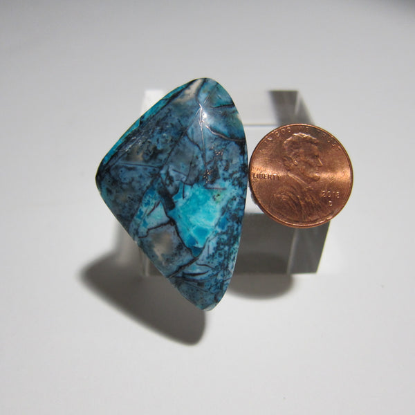 Blue Opal With Native Copper /Bud Stanley Pendant V 747