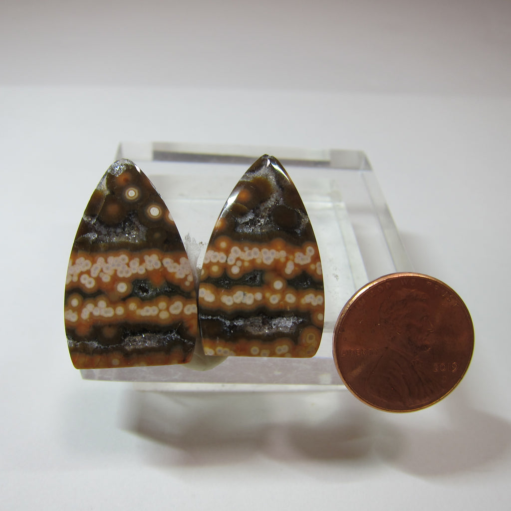 Ocean Jasper Pair V 573